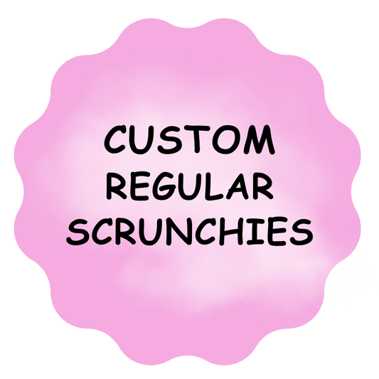 Cotton Scrunchie - Custom - Regular