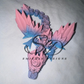 3D Rose Winged Dragon