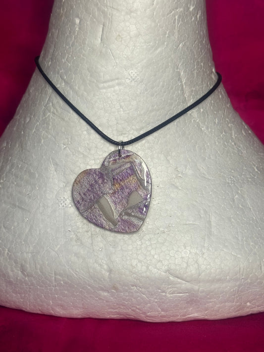 Polymer Clay Necklace - #1227