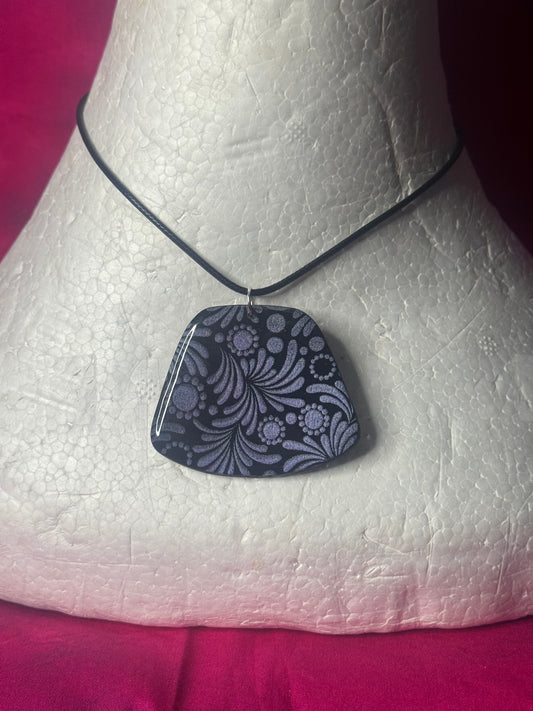 Polymer Clay Necklace - #1210